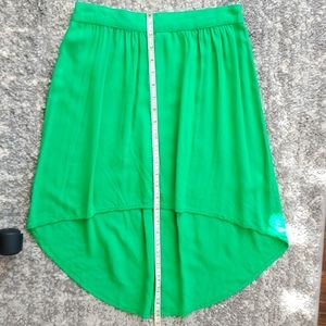 Kelly Green HiLo Skirt